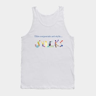 Corporate Art Style Tank Top